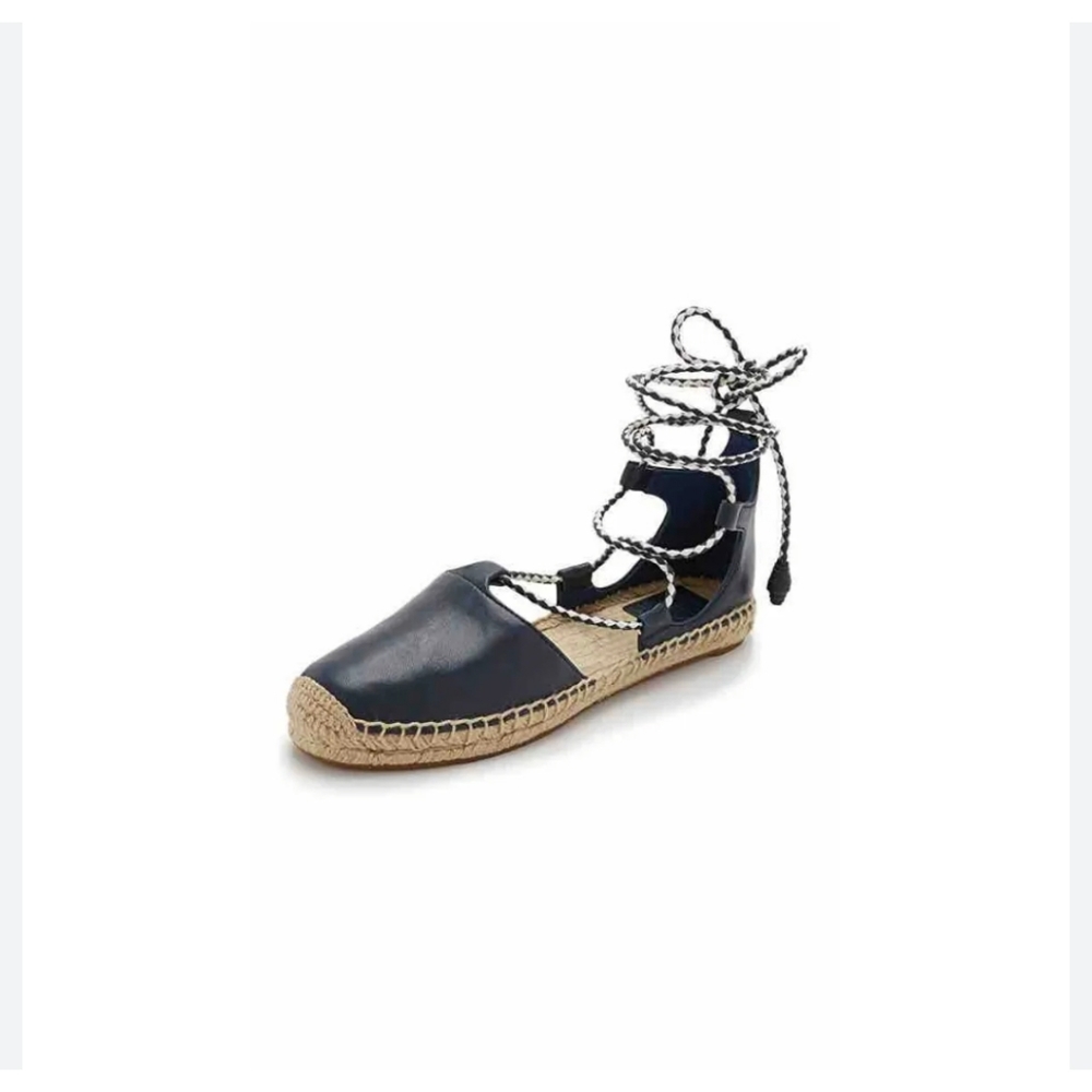 Tory Burch lace-up leather espadrilles‎